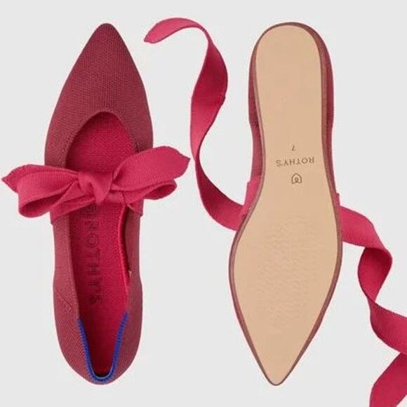 Womens Rothy’s The Mary Jane Flats Cinnamon Sz 6.5 Sustainable Comfortable Shoes - Picture 2 of 8